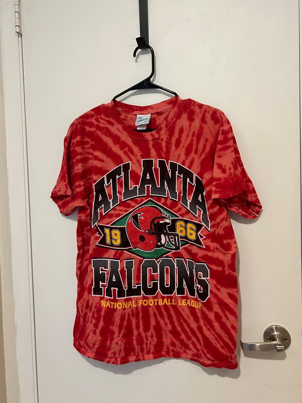 Red tie-dye Atlanta Falcons T-shirt